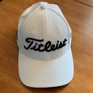 Titleist Golf Hat, Pro V1 FJ, White M/L